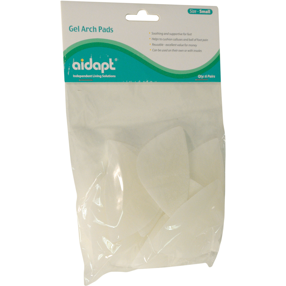 Aidapt Gel Arch Support Pad Set Small 6 Pack Image 1