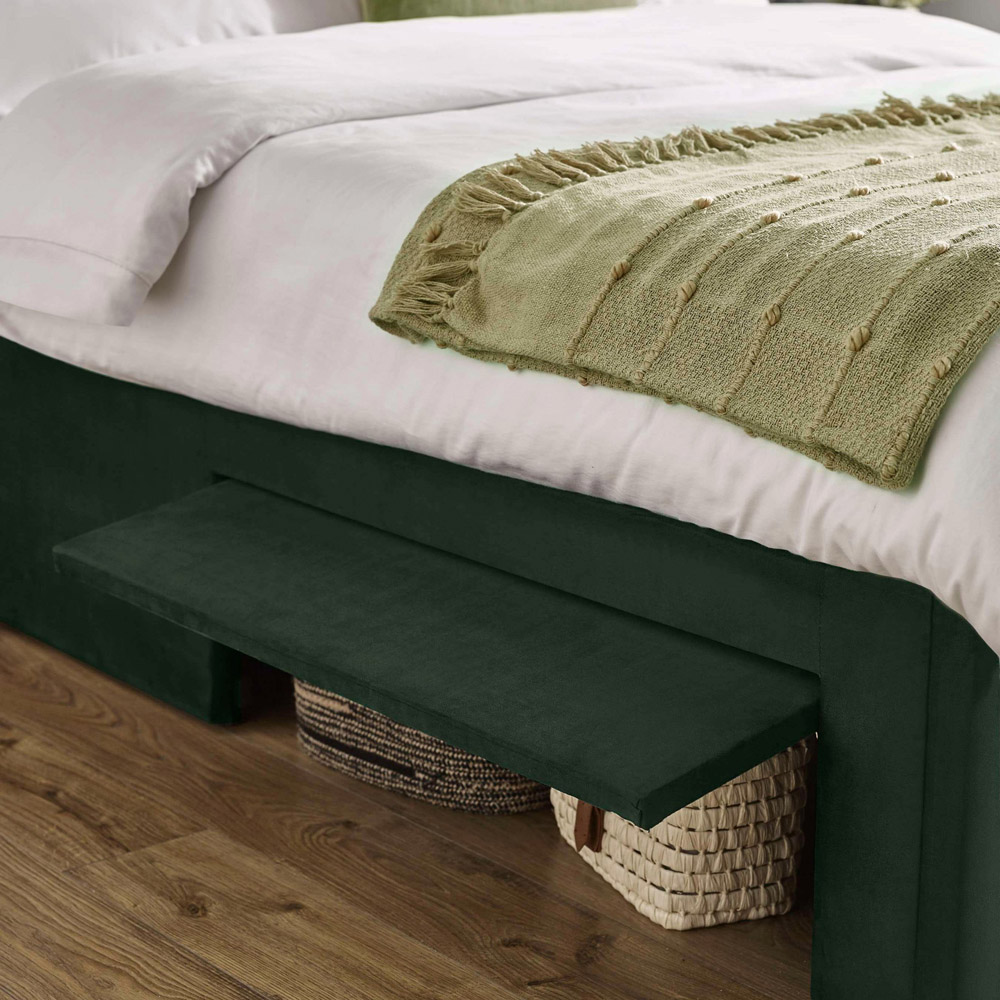 Julian Bowen Leila Bottle Green King Size Bed with Dual Storage Door Image 7
