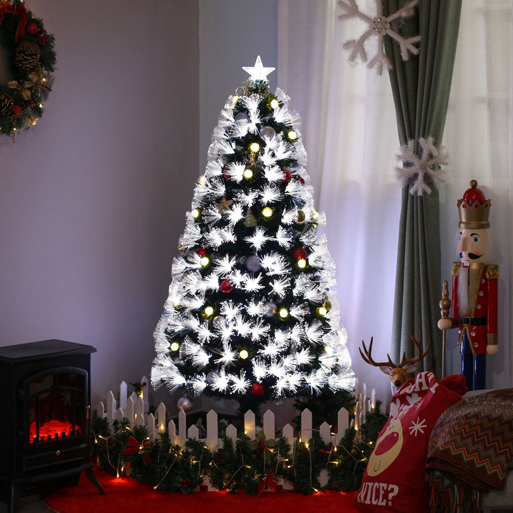 Everglow LED Full Bodied Green Artificial Christmas Tree 5ft Image 2