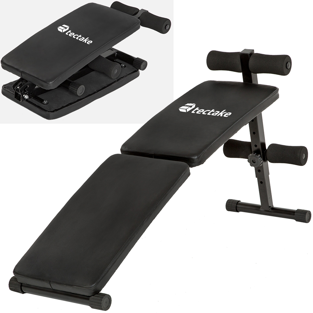 Sit-Up Bench - 4 positions, padded leg brace, foldable, faux leather & non-slip feet Image 3