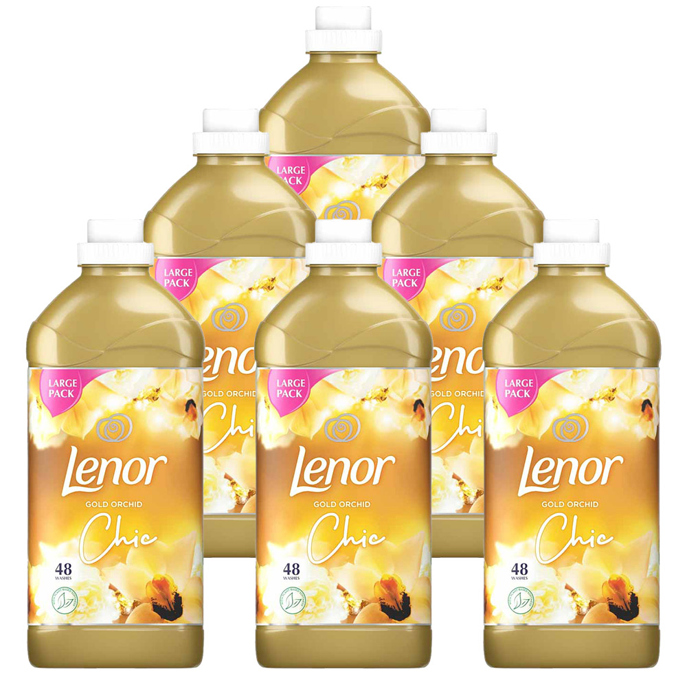Lenor Gold Orchid Fabric Conditioner 48 Washes Case of 6 x 1.68L Image 1