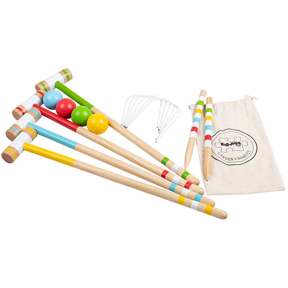 Bigjigs Toys Garden Croquet Set Multicolour Image 1