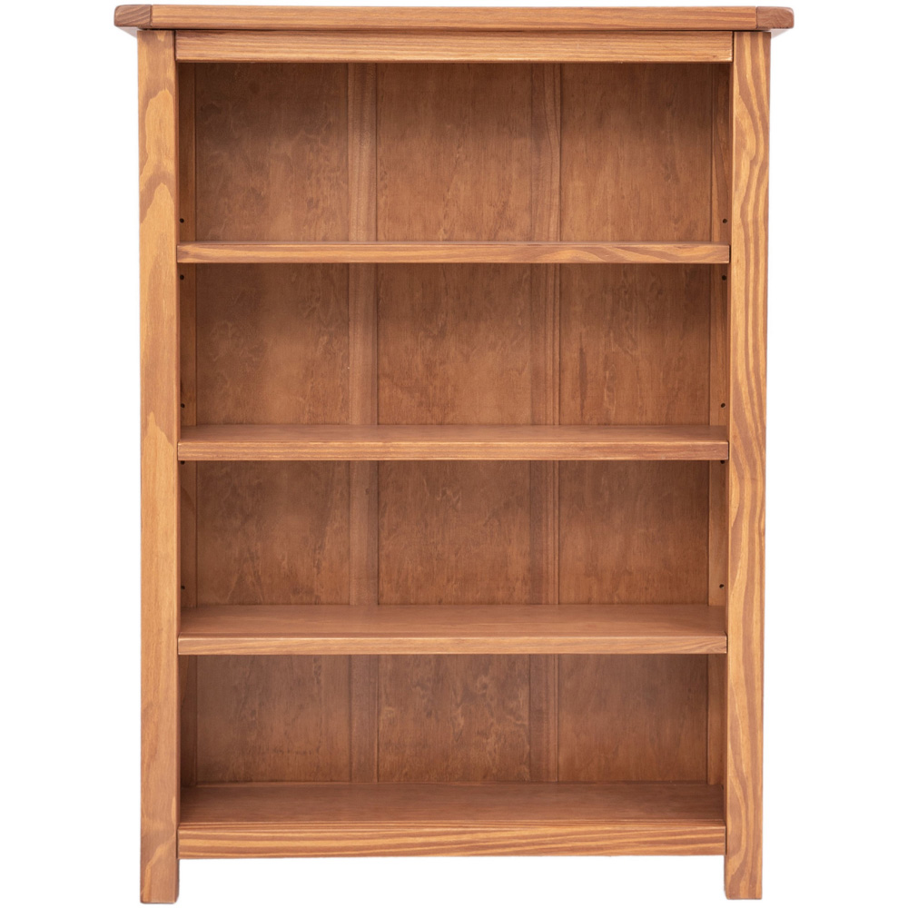Padua 4 Shelf Lacquered Wide Bookcase Image 2