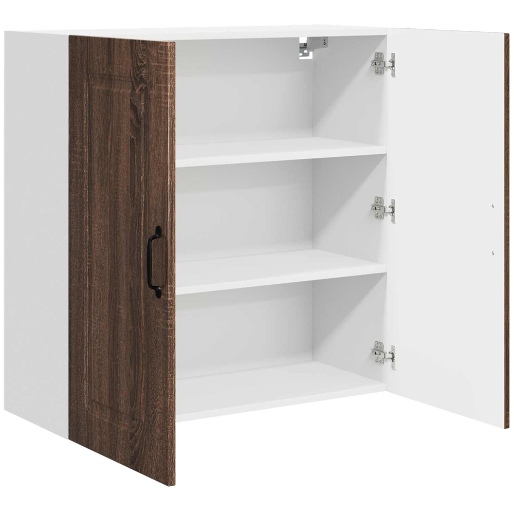 vidaXL 2 Door Brown Oak Kitchen Wall Cabinet Image 5