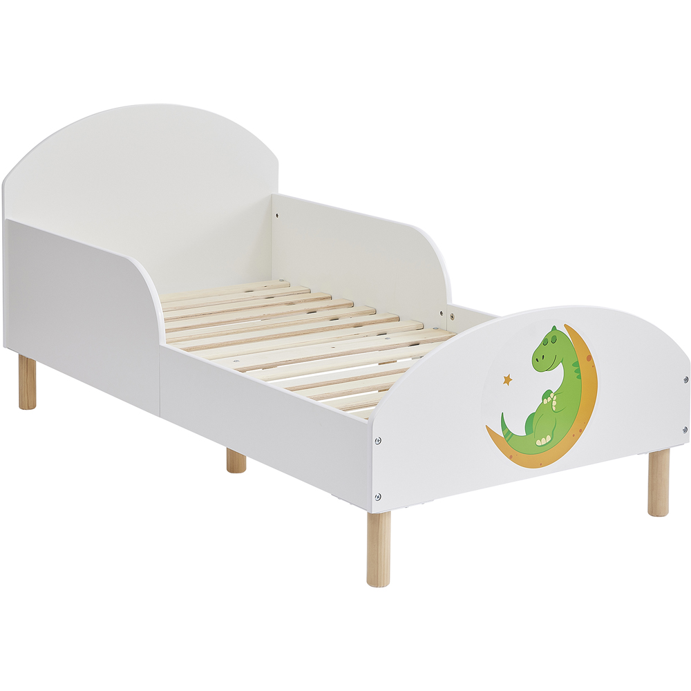 Liberty House Toys Dinosaur White Toddler Bed Image 4