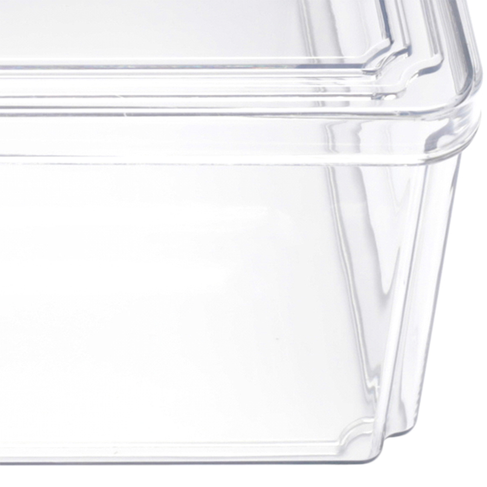 Living and Home 4 Piece Transparent Refrigerator Bins Organiser Set Image 5