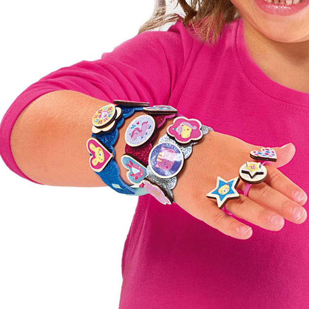 SES Creative Glitter Rings and Bracelets Set Image 5