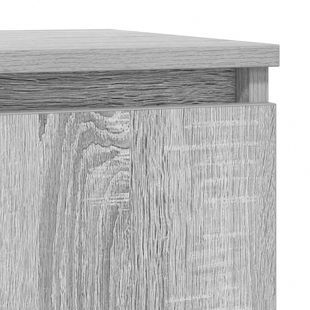 vidaXL 2 Door Grey Sonoma Wooden Sideboard Image 7