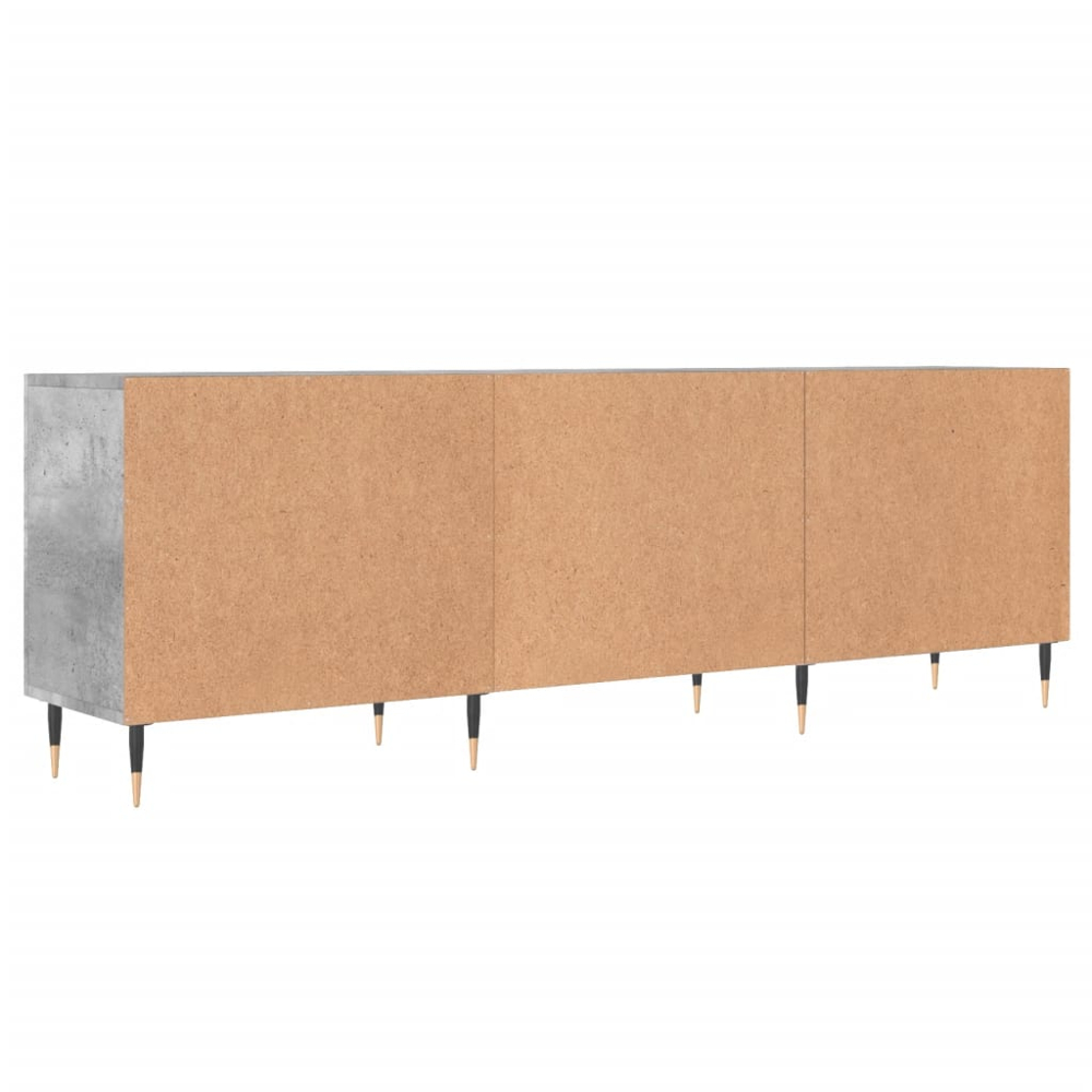 vidaXL 2 Door 2 Shelf Grey TV Cabinet Image 8
