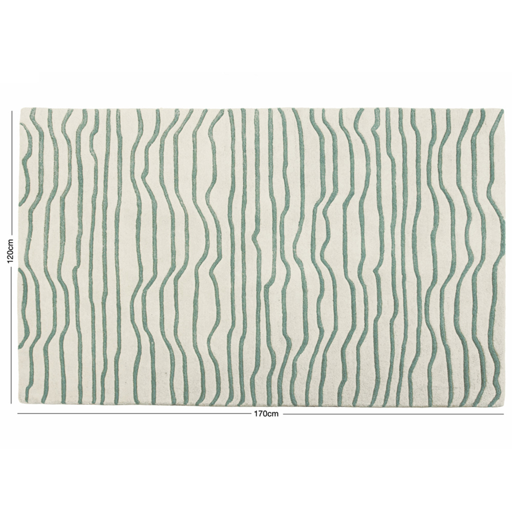 Esselle Home Aura Dune Natural and Green Rug 120 x 170cm Image 7