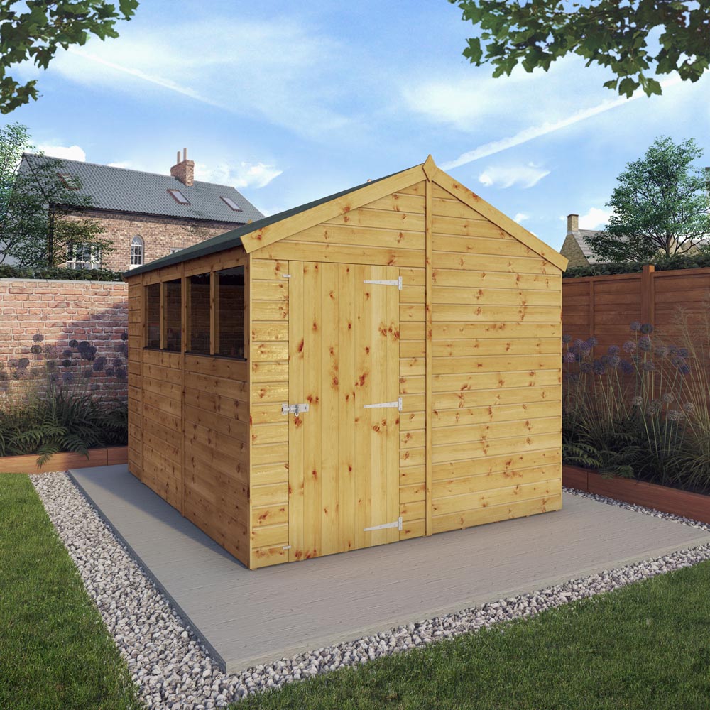 Mercia 10 x 8ft Shiplap Apex Wooden Shed Image 5