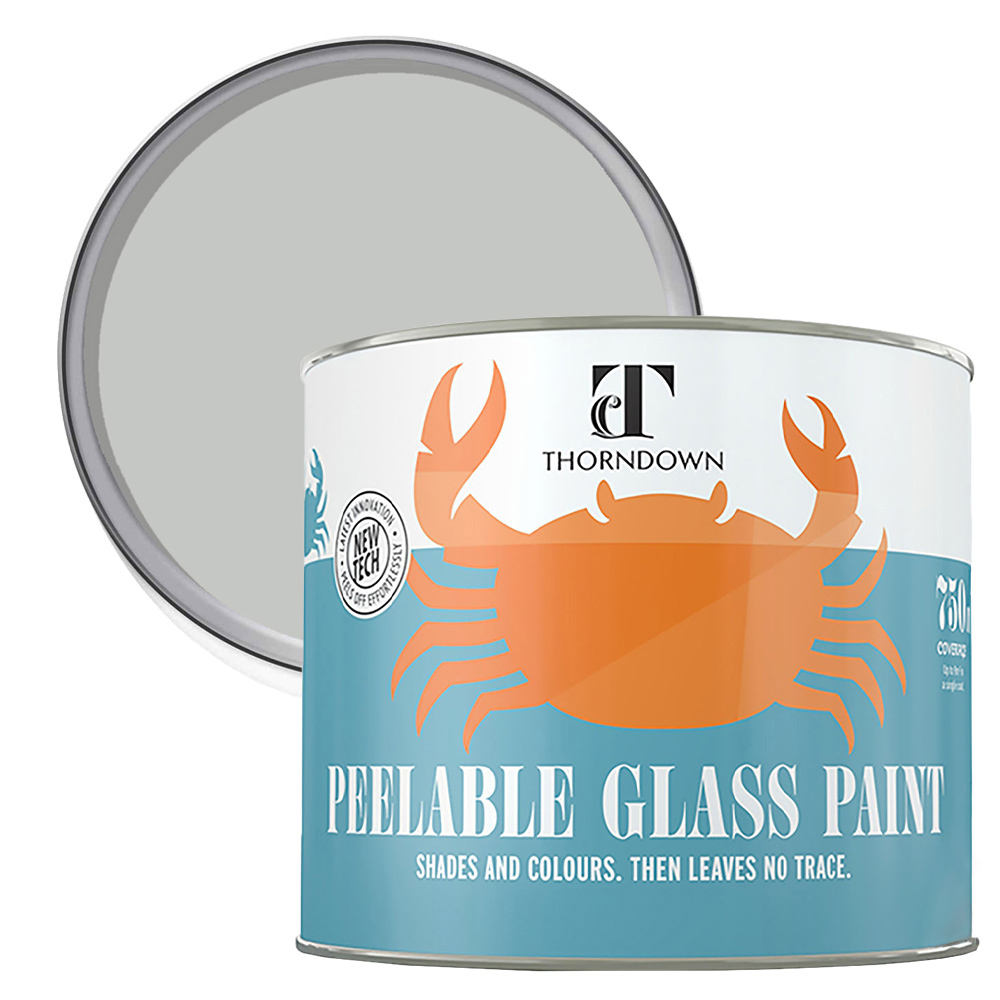 Thorndown Zinc Grey Peelable Glass Paint 750ml Image 1