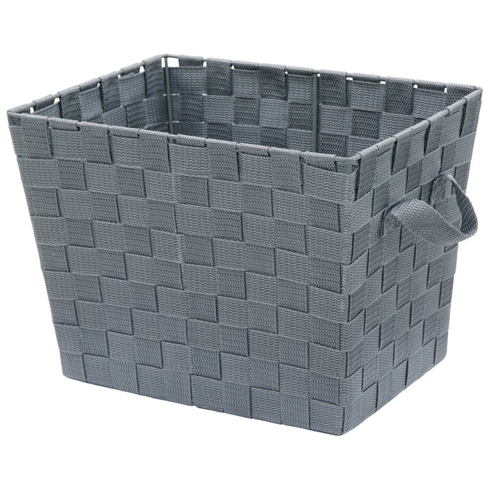 JVL 16L Vichy Rectangular Nylon Storage Basket Image 1