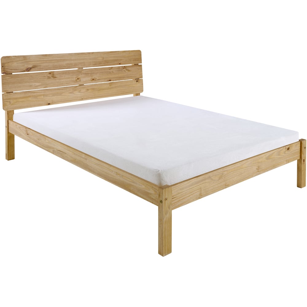 Seconique Ronan Waxed Pine Double Bed Image 2