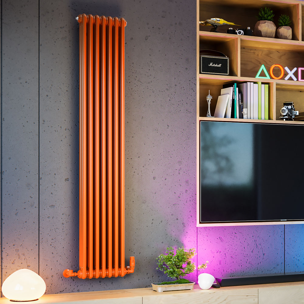 Terma Colorado 4010 BTU Orange Radiator 1800 x 339mm Image 2