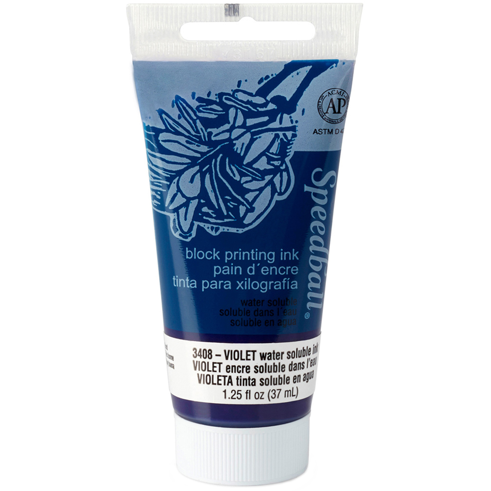 Speedball Violet Water Soluble Block Ink 37ml Image