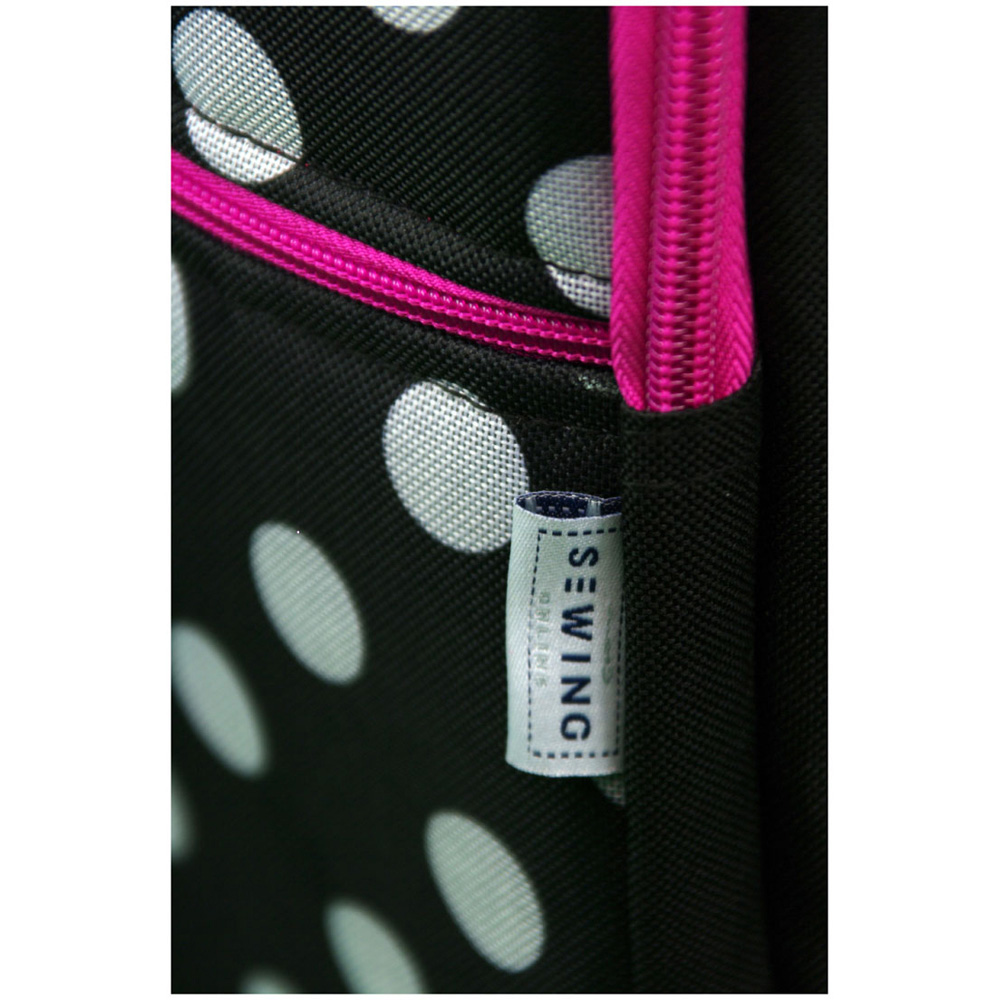 Sewing Online 006106-BLK-PINK Black White Spot Pink Trim Sewing Machine Trolley Bag 53 x 41 x 29cm Image 6