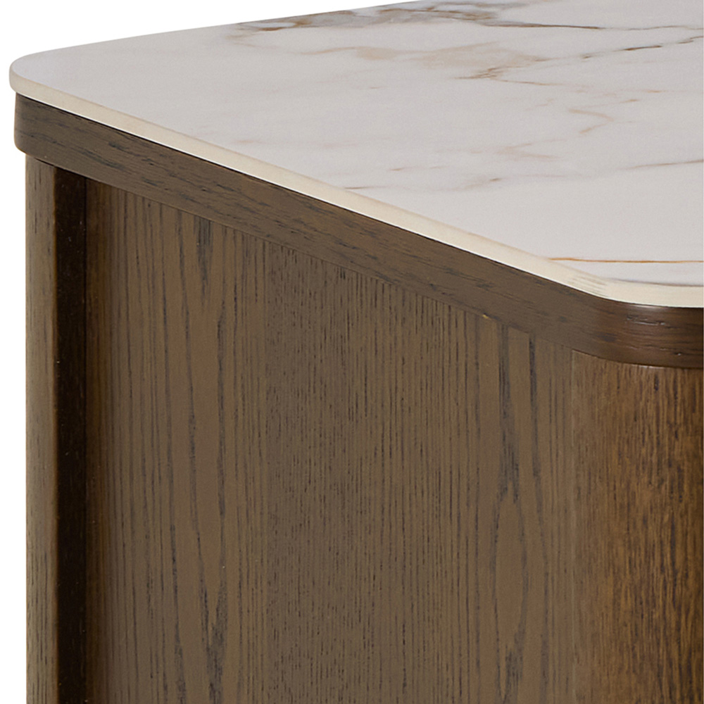 Florence Southampton 2 Door 2 Shelf Ceramic Cream TV Unit Image 7