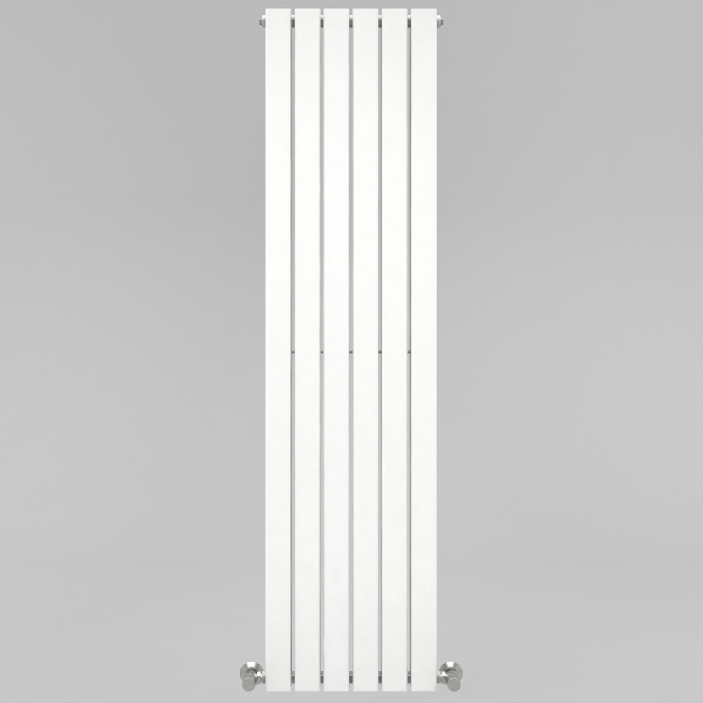 White 6663 BTU Double Flat Panel Vertical Column Radiator 1800 x 408mm Image 3