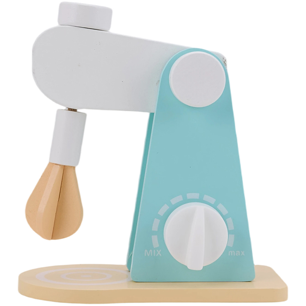 H&O Direct Wooden Stand Mixer Toy Kitchen Pretend Play Set with Accessories Image 2