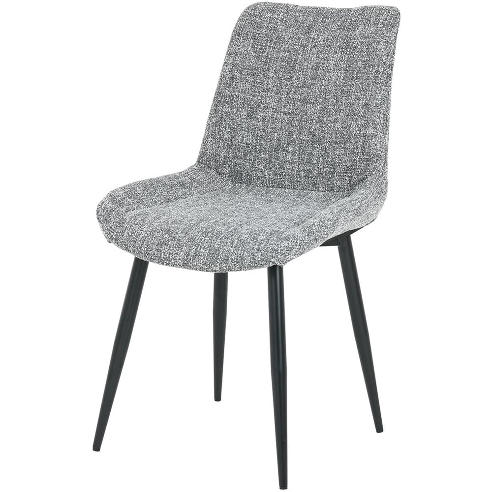 Marcellini Set of 2 Grey and Black Dining Chair Image 3