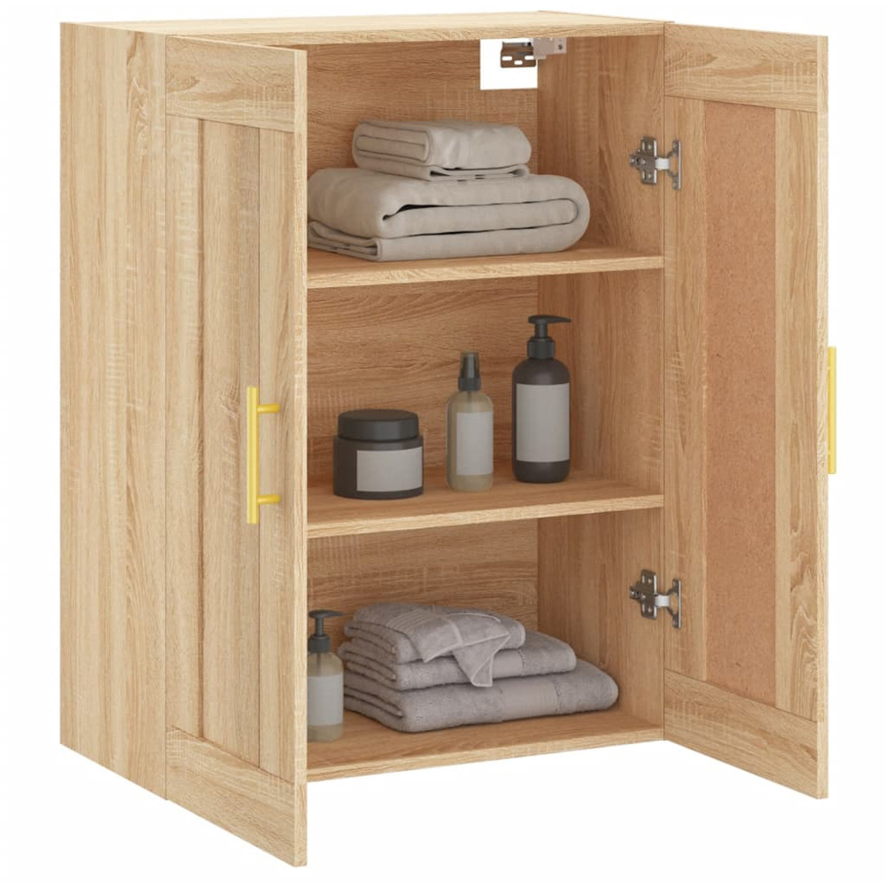 vidaXL 2 Door Sonoma Oak Wall Mounted Cabinet Image 5