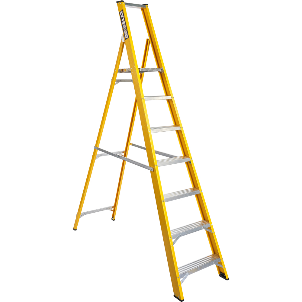 Lyte Ladders and Towers MagnaStep 7 Tread Glassfibre Platform Step Ladder Image 1