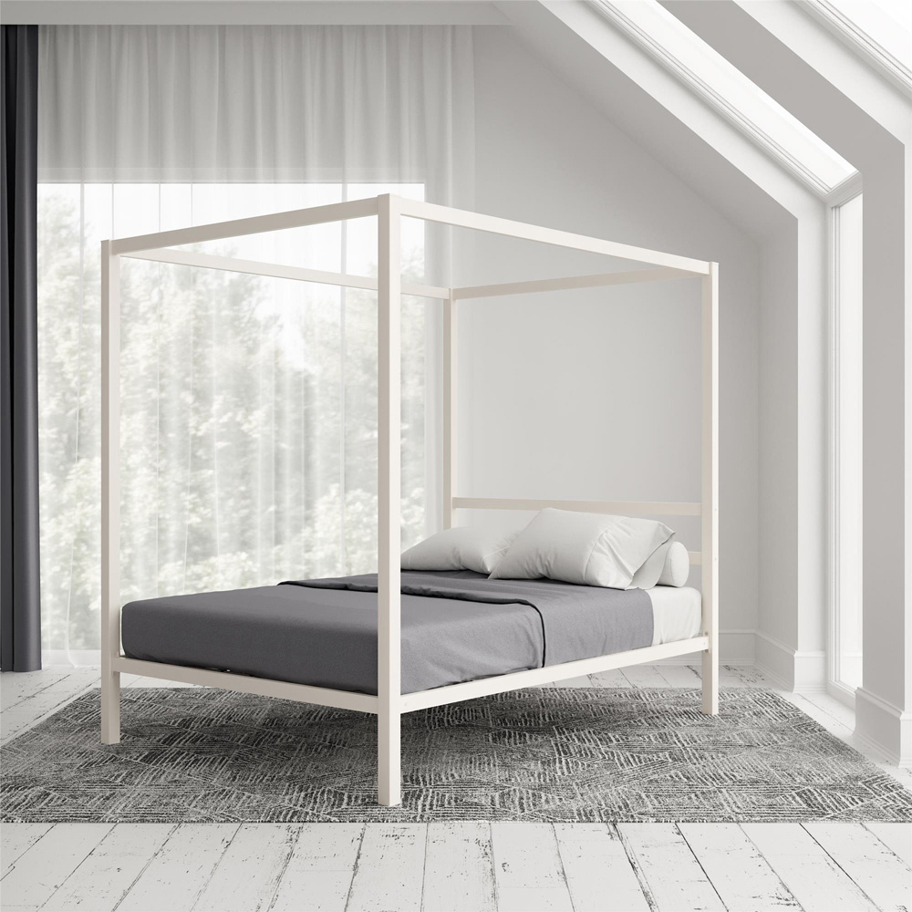 Dorel Double Metal Canopy Bed Image 6