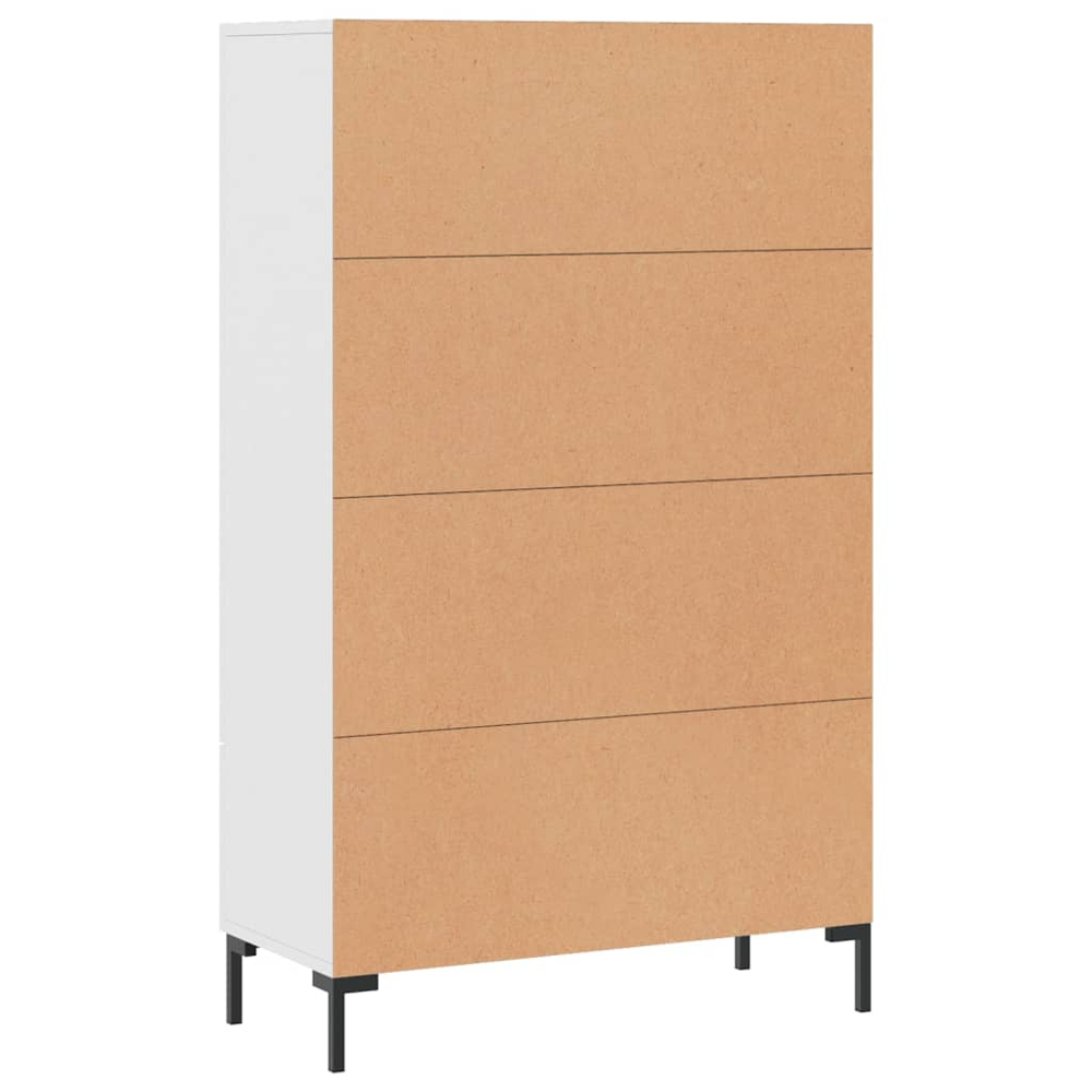 vidaXL 2 Door Single Drawer White Highboard Image 8