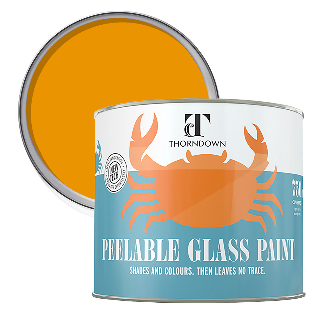 Thorndown Ogre Orange Peelable Glass Paint 750ml Image 1