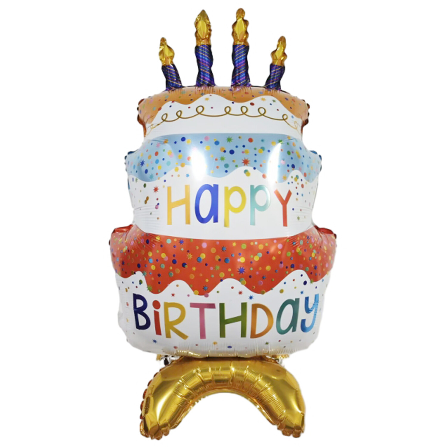 Happy Birthday Table Decor Foil Balloon Image