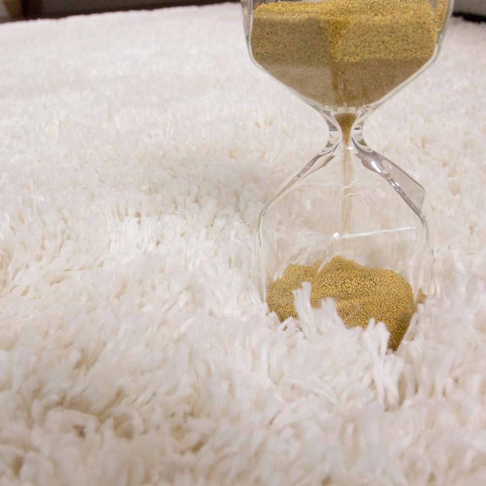 Kukoon Nore Cream Shaggy Rug 120 x 170cm Image 2