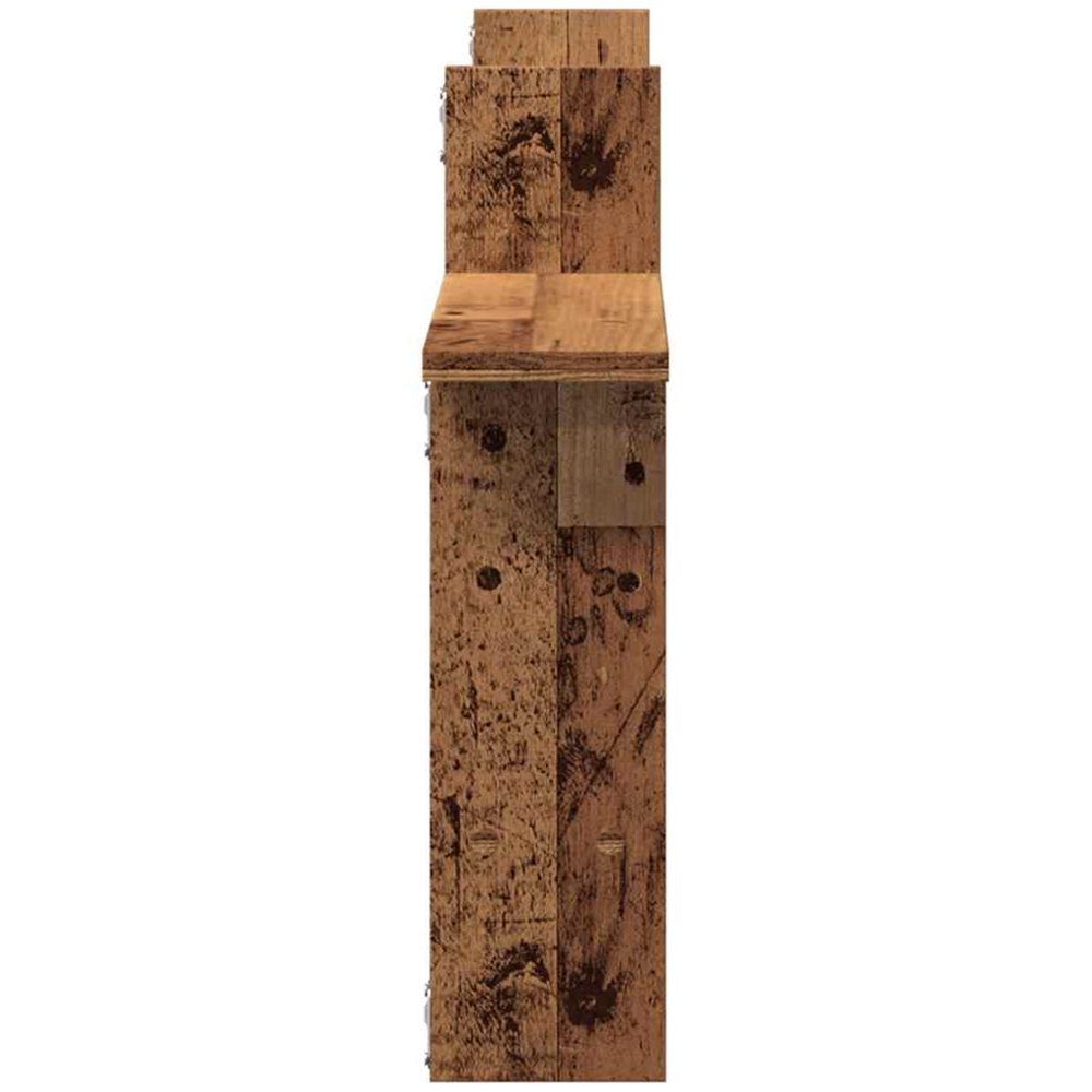 vidaXL 50cm Set of 2 Old Wood Floating Wall Shelf Image 5