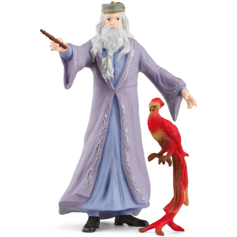 Schleich Wizarding World Albus Dumbledore and Fawkes Toy Figure Set Image 2