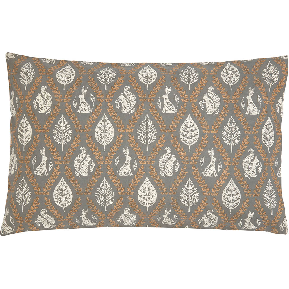 Helena Springfield Woodland Trellis Super King Size Graphite and Copper Duvet Set Image 2