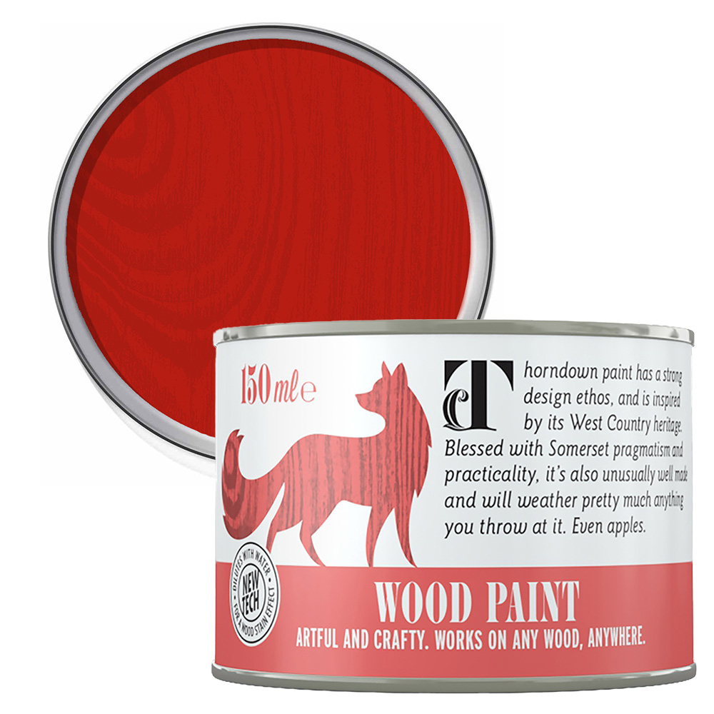 Thorndown Rowan Berry Red Satin Wood Paint 150ml Image 1