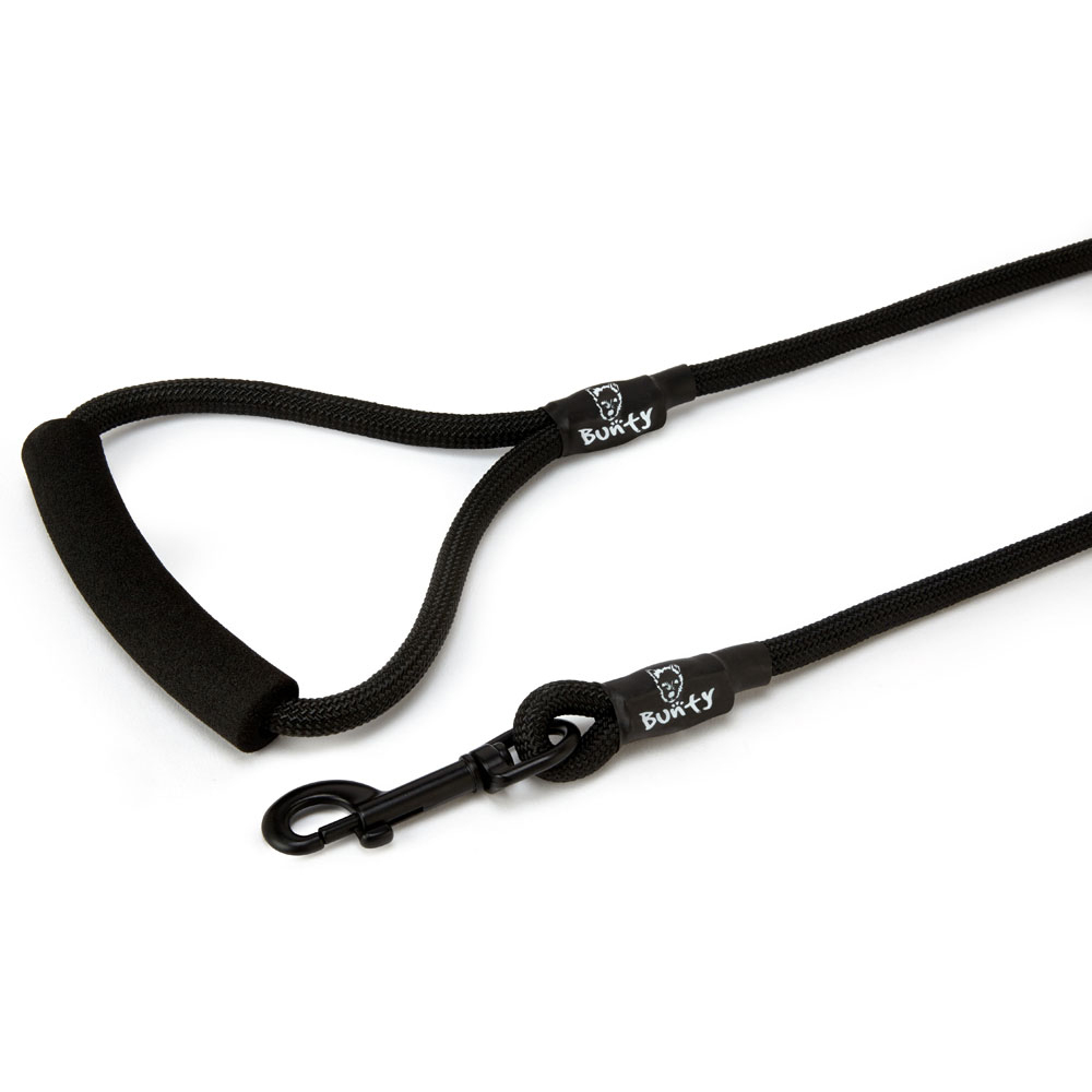 Bunty Medium Black Rope Lead Image 2