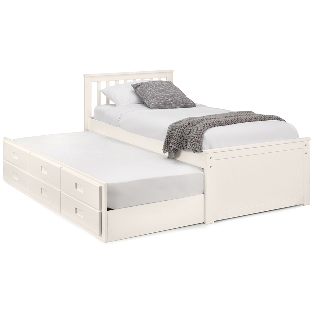 Julian Bowen Surf White Maisie Bed with Underbed and Drawers Image 6