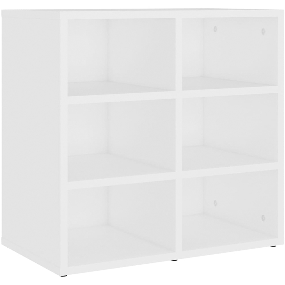 vidaXL 12 Shelf White Shoe Storage Cabinet Set of 2 Image 8