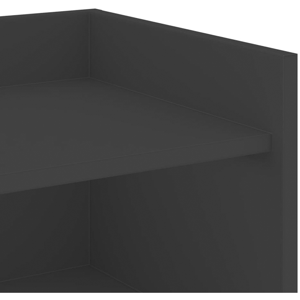 vidaXL 4 Shelf Black Wooden Sideboard Image 8