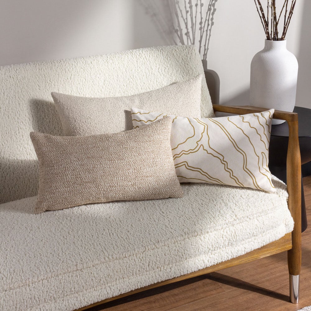 Hoem Selene Nougat Boucle Cushion Image 5