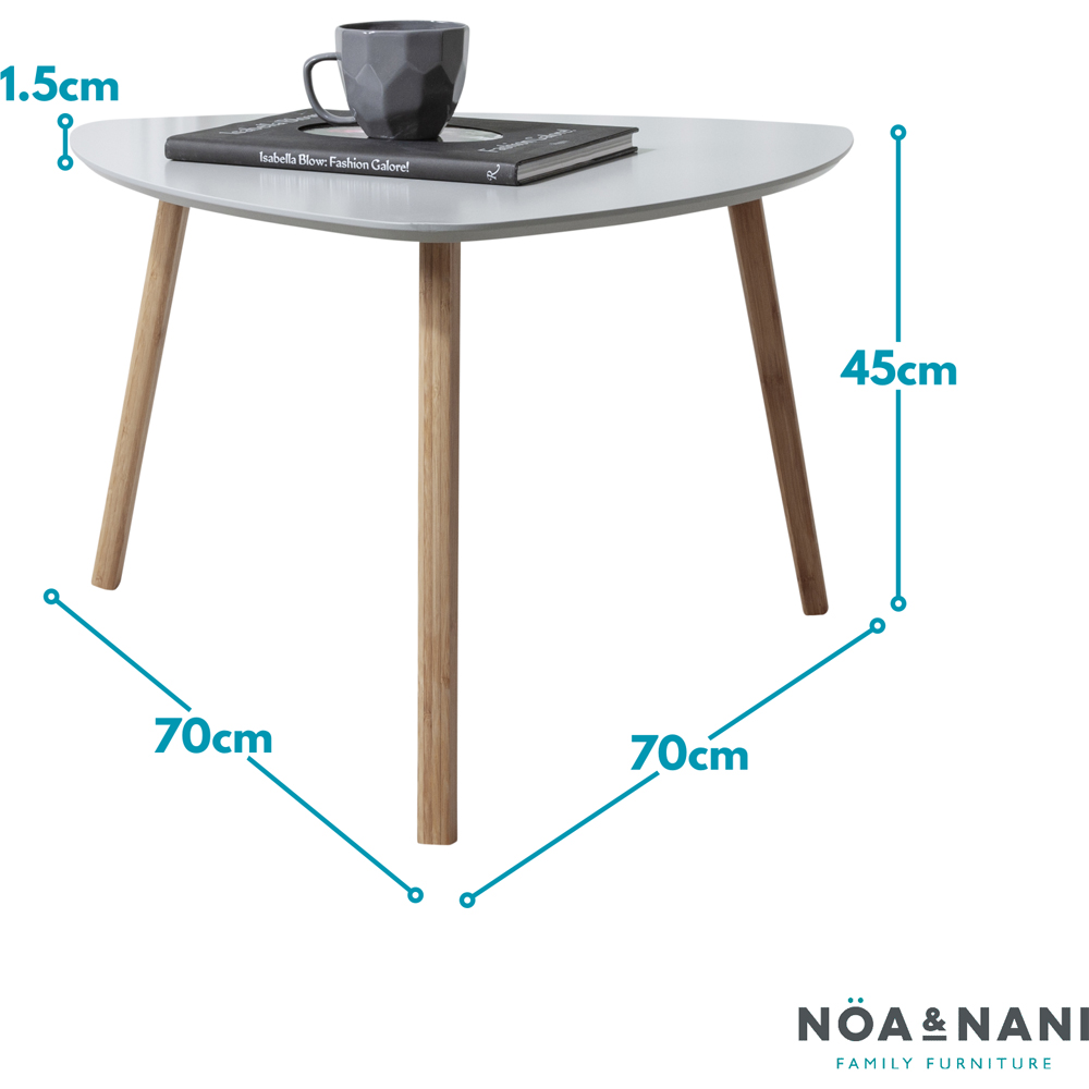 Noa and Nani Malme Chalk Grey and Natural Pine Extra Large Side Table Image 7