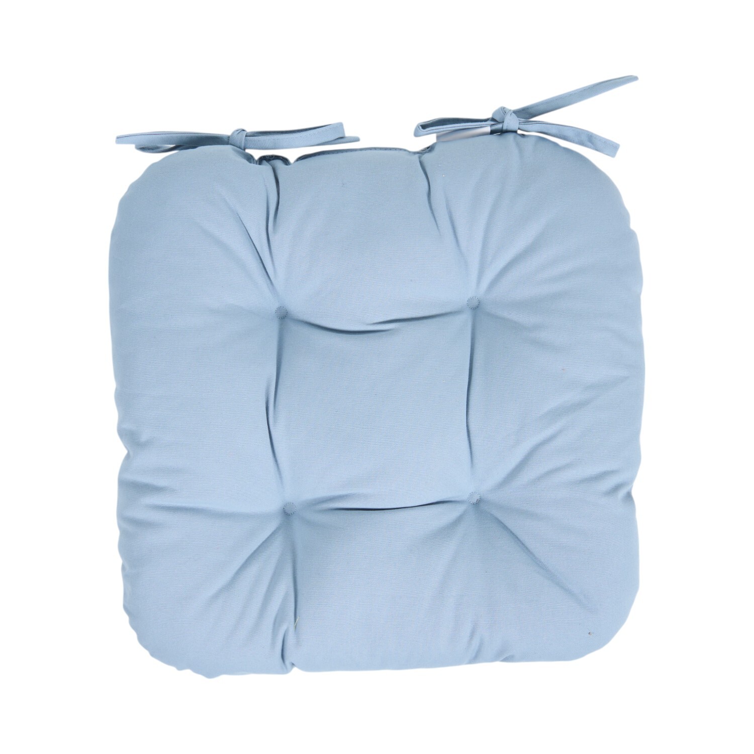 Blue 4 Button Seat Pad Blue Image 2