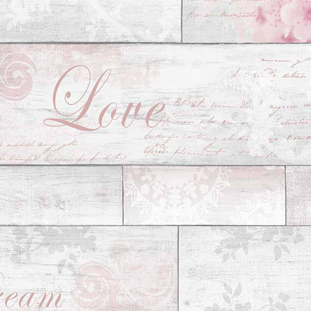 Fresco Decorative Plank Wallpaper Image 1