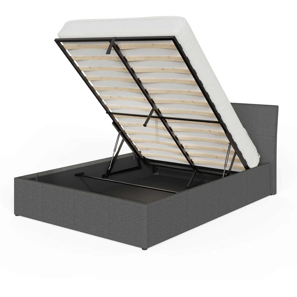 GFW Ascot King Grey End Lift Ottoman Bed Image 3