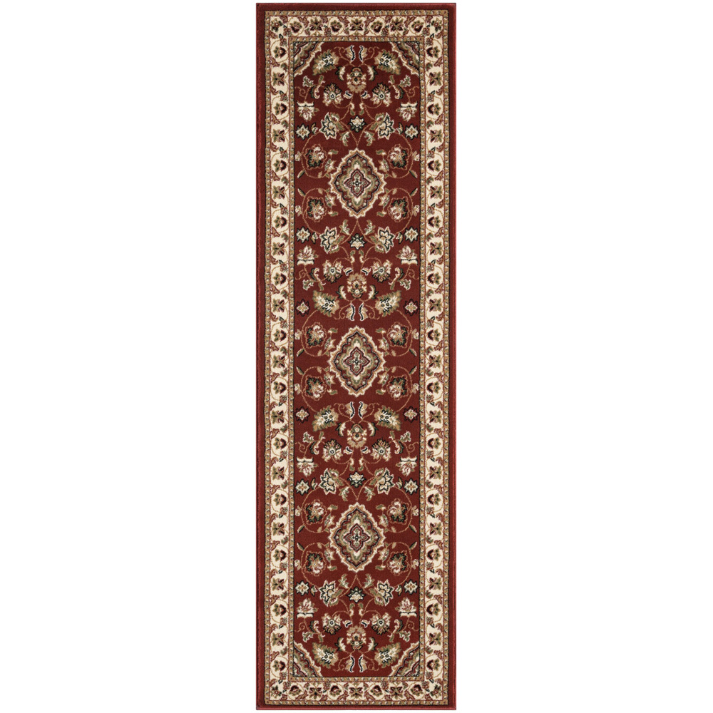 Portland HMC Sherbourne Red Traditional Runner Rug 66 x 230cm Image 2