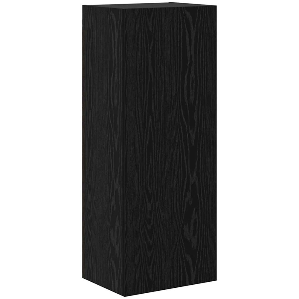 vidaXL 6 Door 4 Shelf Black Oak TV Wall Unit Set of 4 Image 7