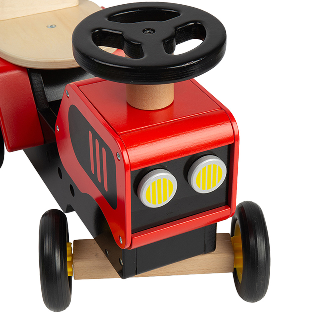 Bigjig Toys Ride-On Tractor Red Image 5