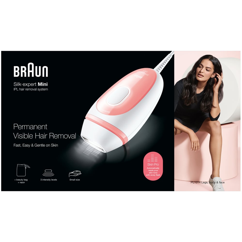 Braun PL1014 Silk-Expert Mini IPL Hai Removal Device Black Image 3