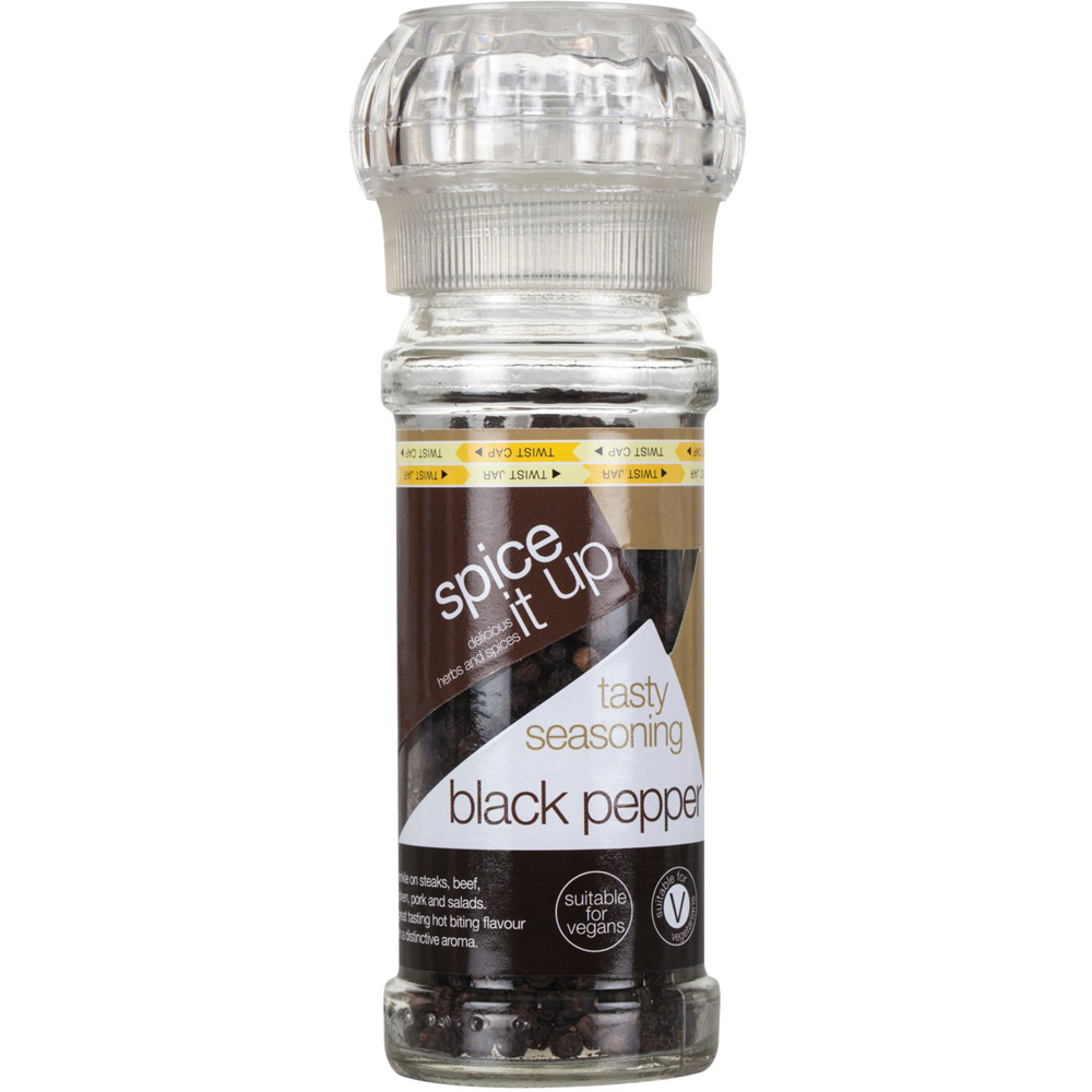Black Pepper Grinder with Black Pepper Image